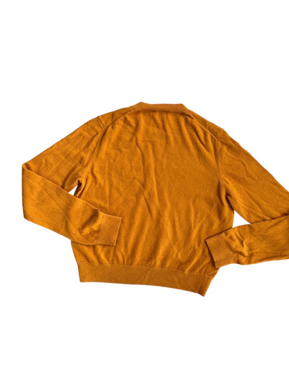 Sunday Best Aritzia Wool Alpaca Blend Crewneck Mustard Banana Patch Sweater - Picture 4 of 10